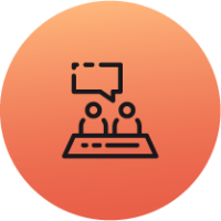 Mentoring and Knowledge Sharing Icon